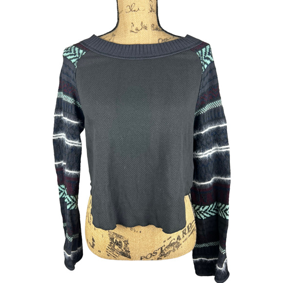 Free People Tops - Free People Cropped Thermal Sweater Top Small